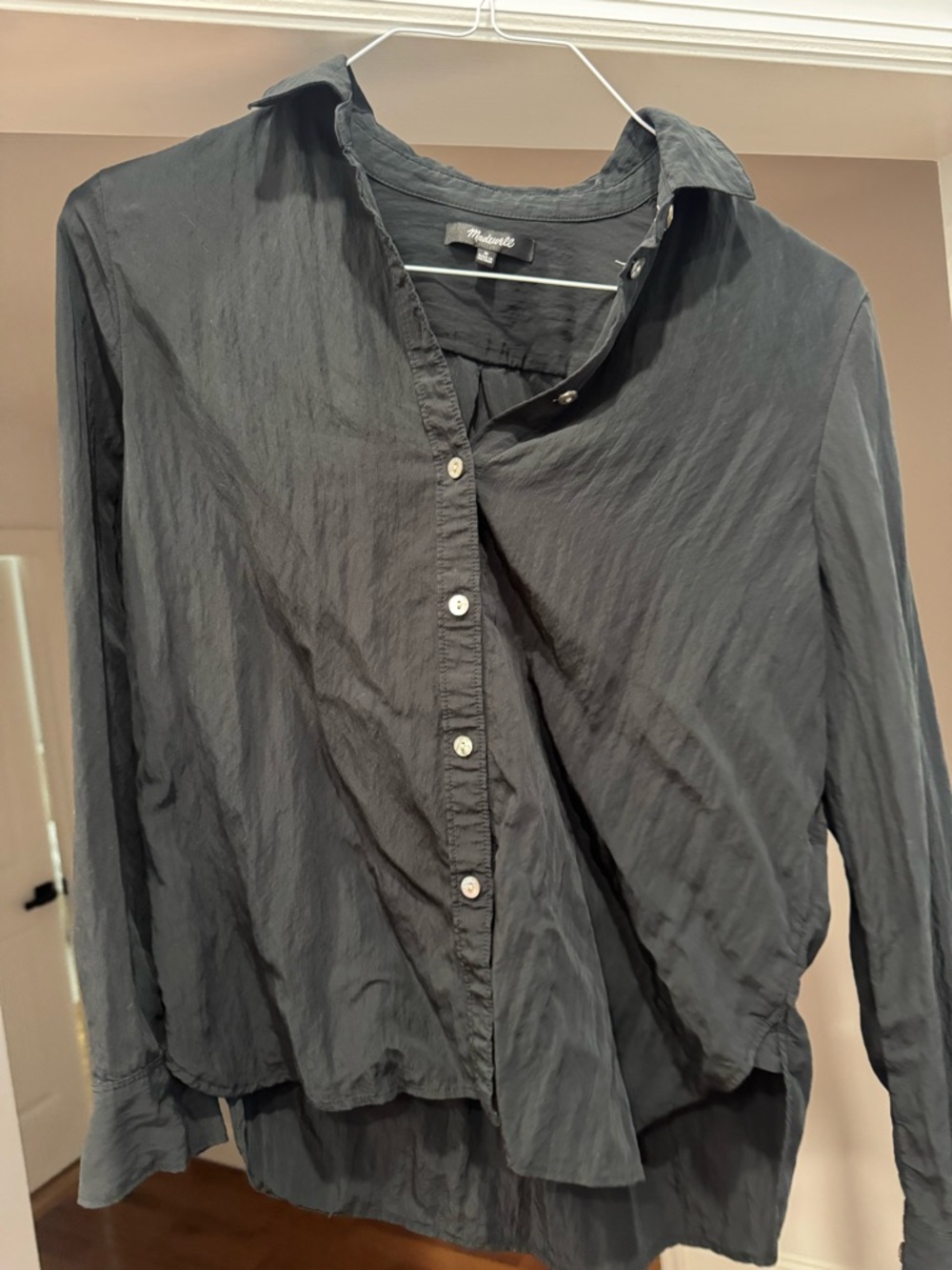Madewell Dark Gray Button-Down Shirt